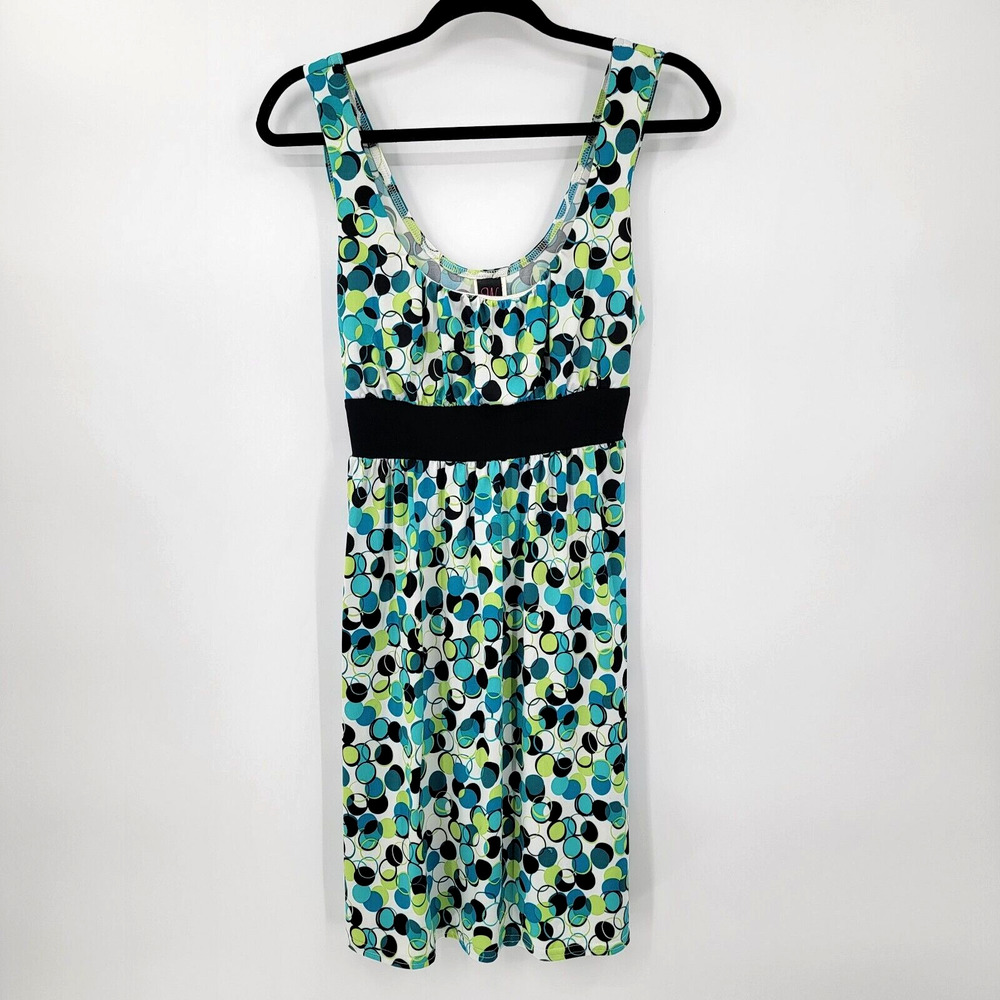 Wrapper Brand Women's Large Babydoll Sundress Tie Back Spotted Sleeveless